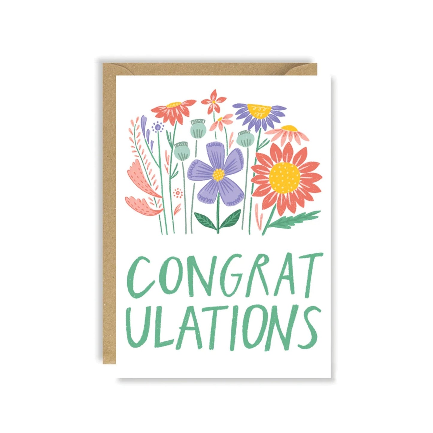 Congratulations Flowers Card