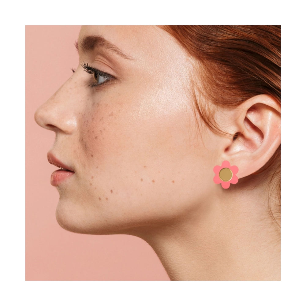 
                  
                    Coral Daisy Stud Earrings
                  
                