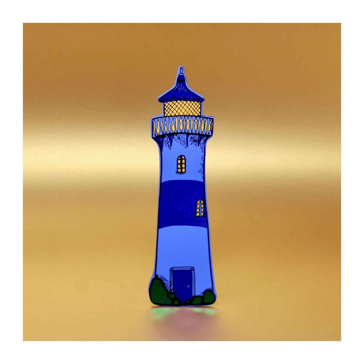 Cornflower Lighthouse Bookmark