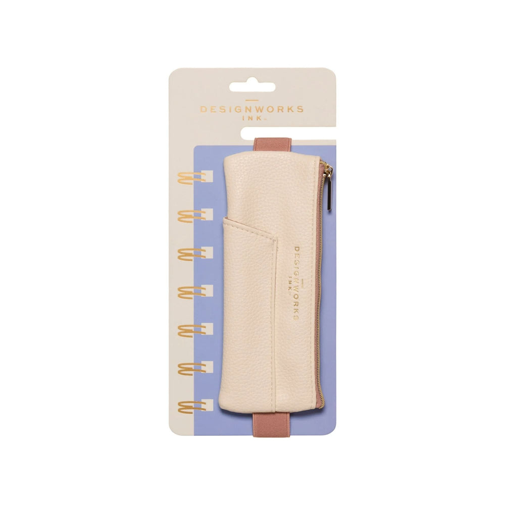 Cream & Taupe Pen Pouch