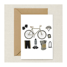  Cycling Essentials Greeting Card