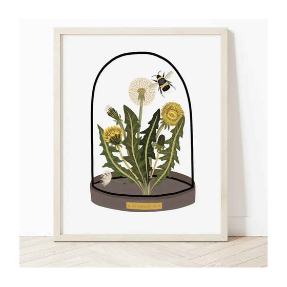 Dandelion Bell Jar Print