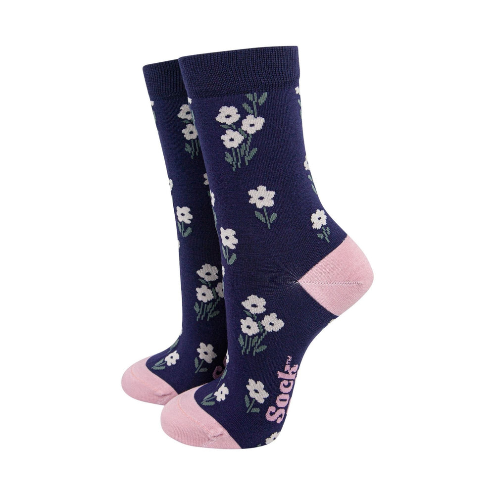 Dark Ditsy Floral Socks