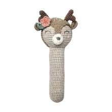  Crochet Blooming Deer Stick Rattle