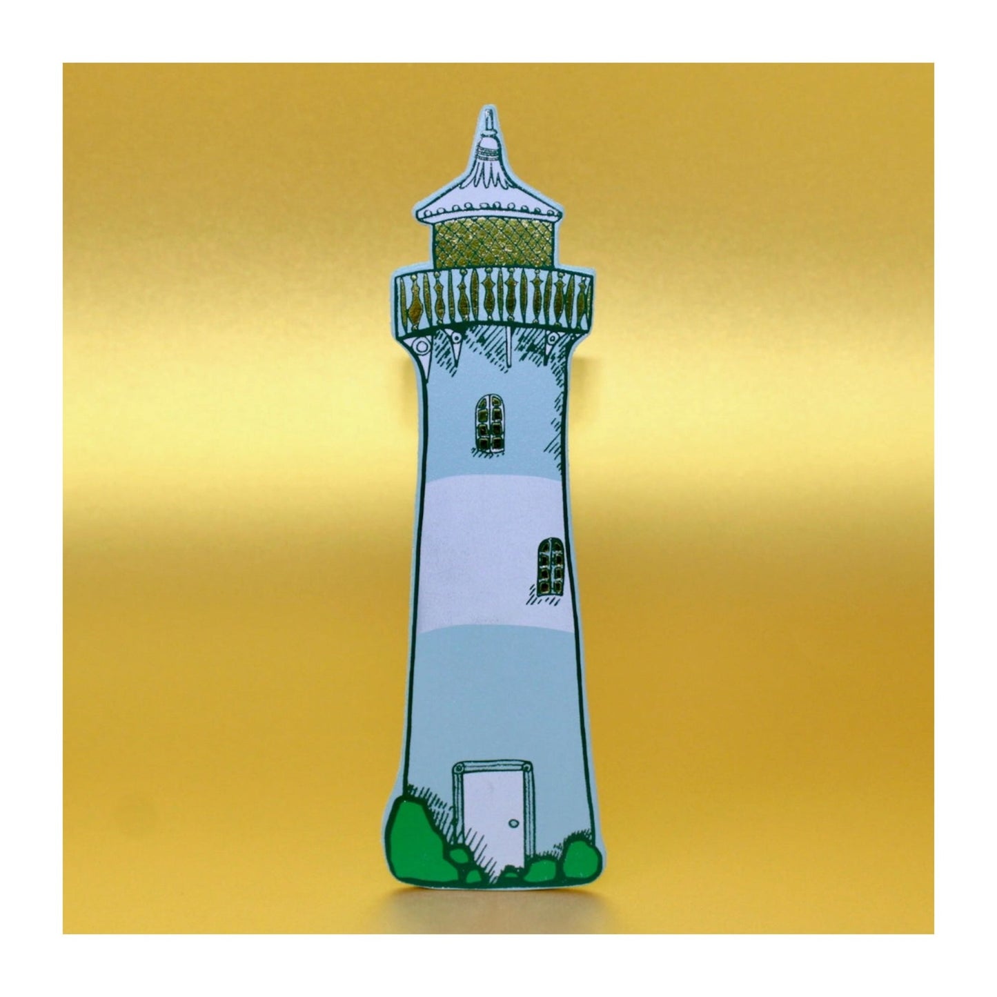 Duck Egg Lighthouse Bookmark