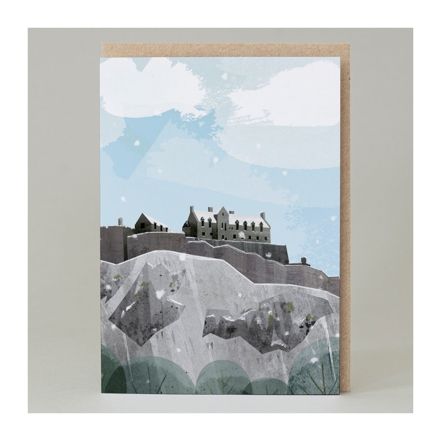 Edinburgh Castle Winter Card