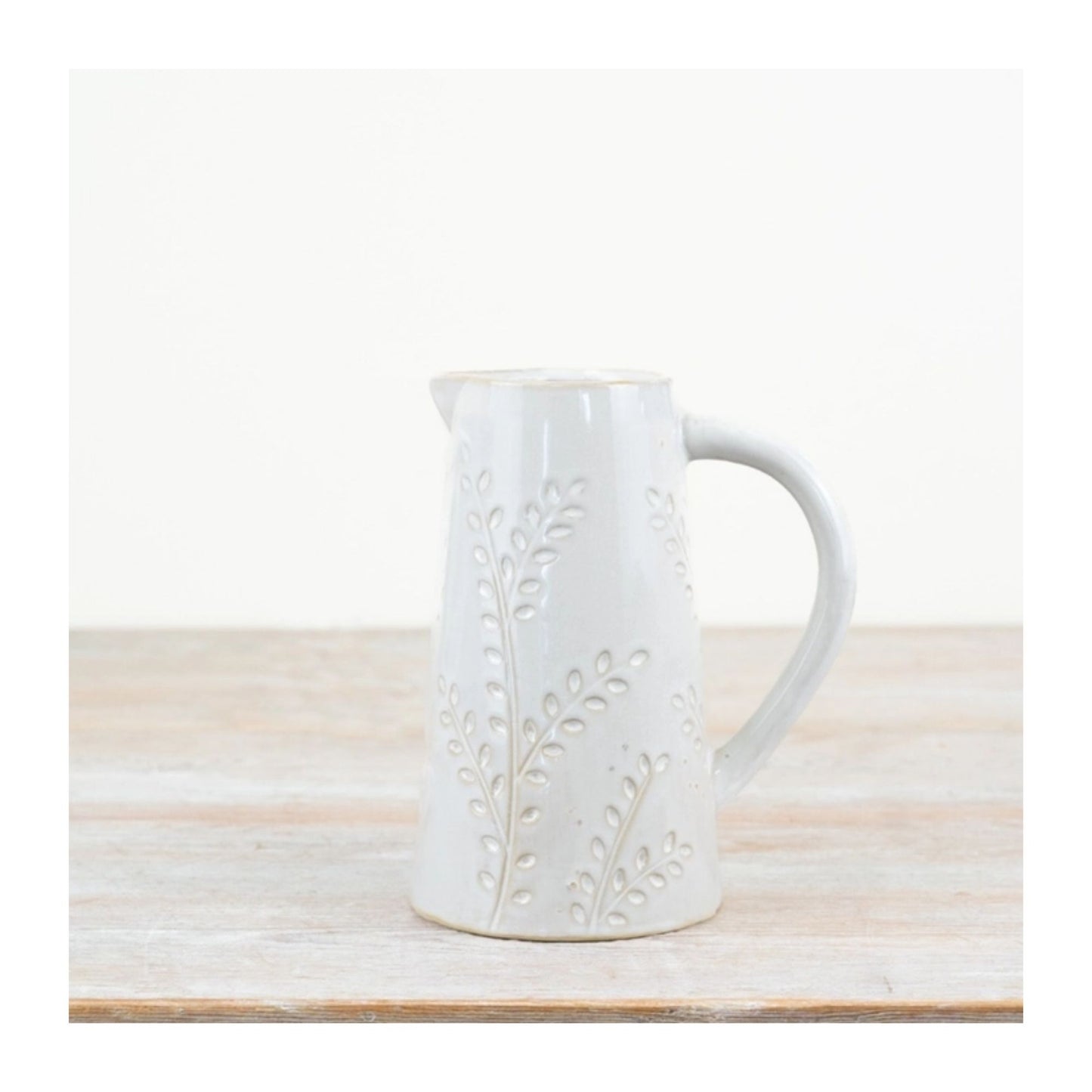 Embossed Leaf Jug