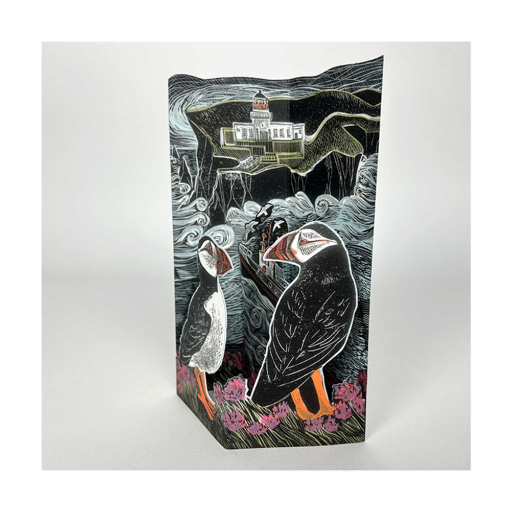 Fair Isle Puffins Card