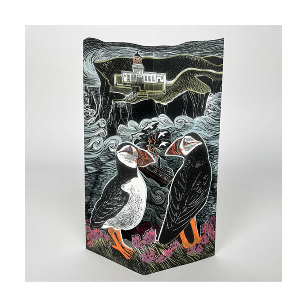 Fair Isle Puffins Card
