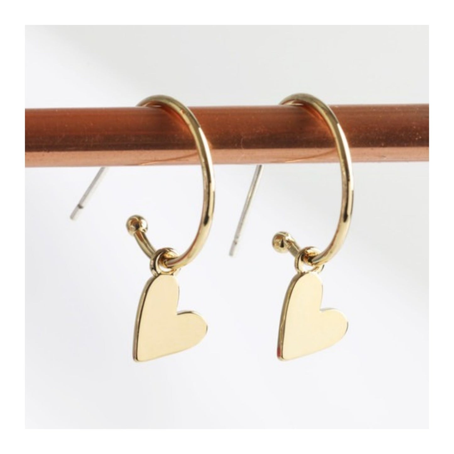 Falling Heart Earrings