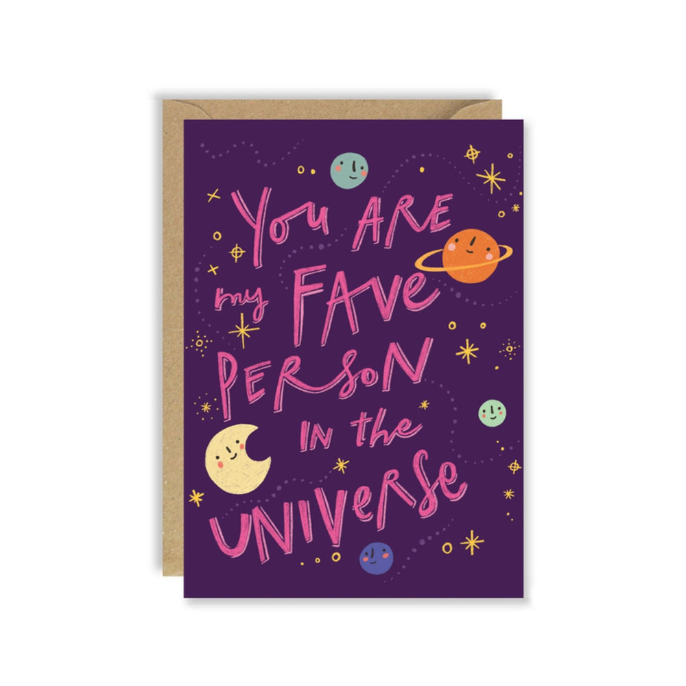 Fave Person in the Universe Card