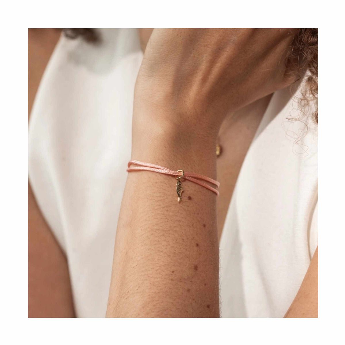 Burgundy Slide Lucky Fish Bracelet