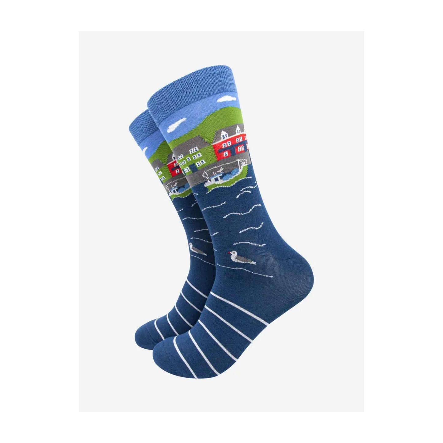 Fishing Village Bamboo Socks