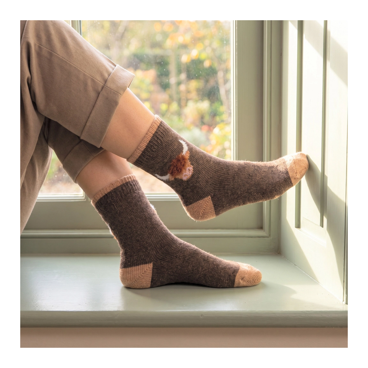 Highland Cow Fluffy Socks