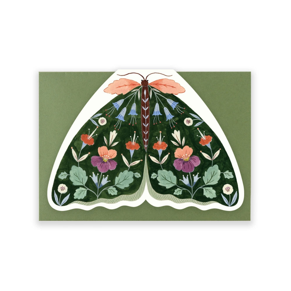 Forest Green Moth Card