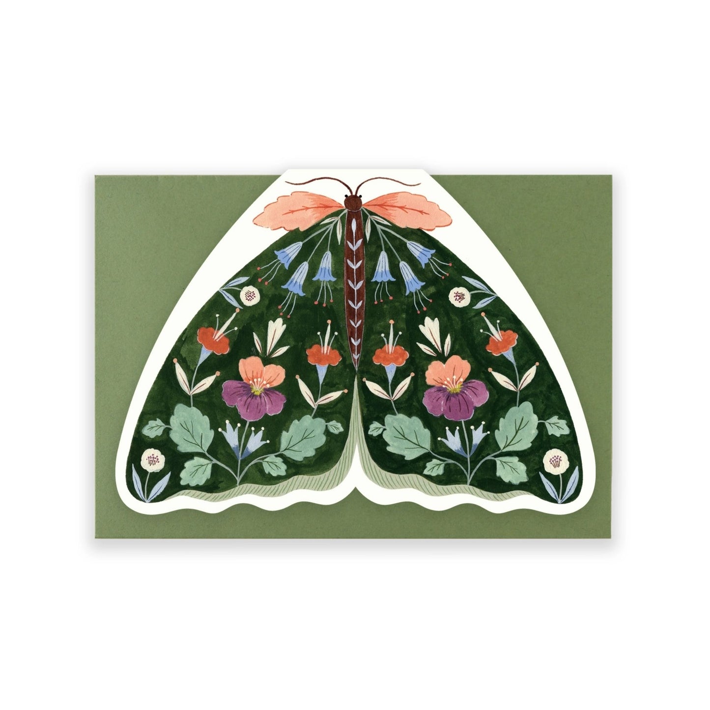 Forest Green Moth Card