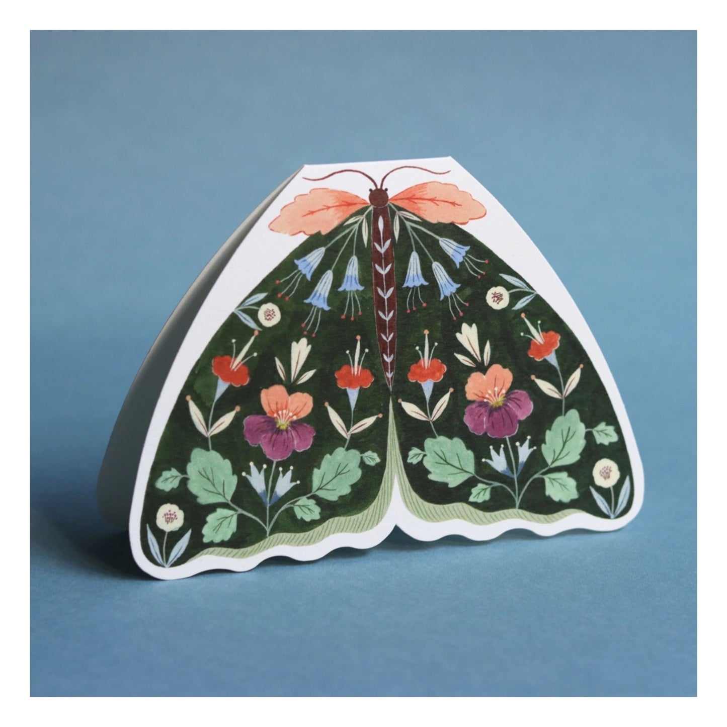 Forest Green Moth Card