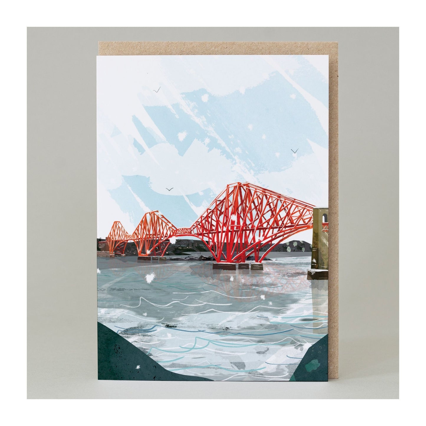 Forth Bridge Winter Card