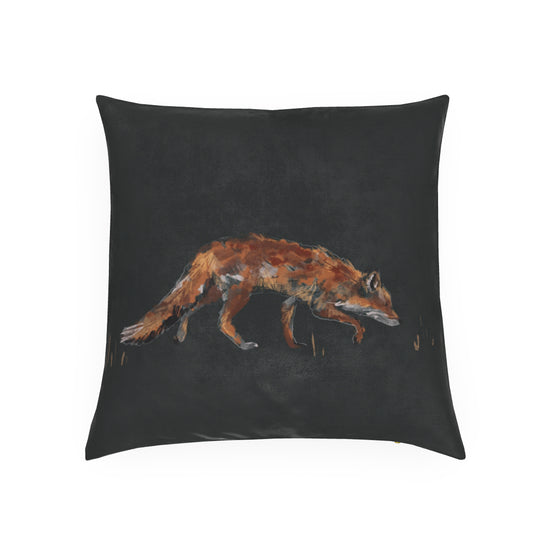 Midnight Fox Square Cushion