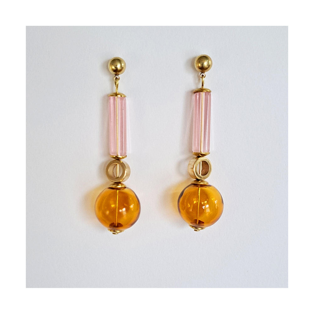 
                  
                    Gardena Glass Bubble & Cylinder Earrings
                  
                