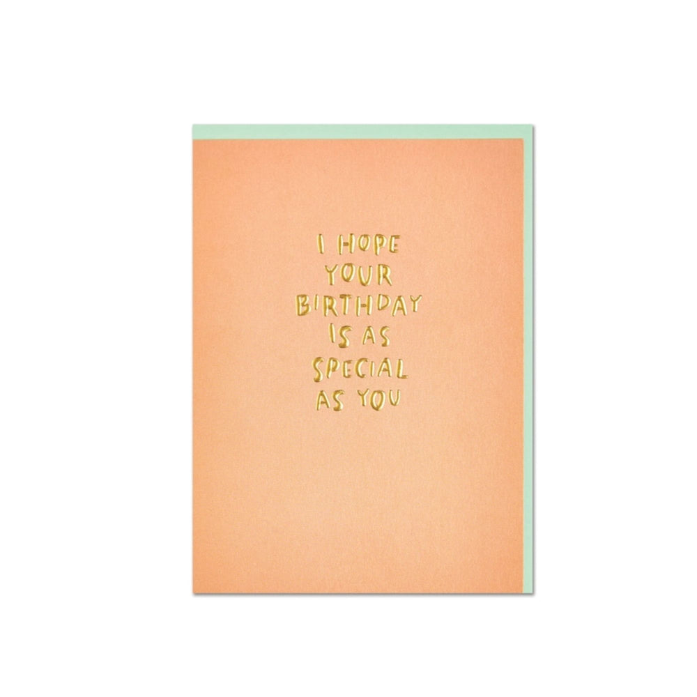 Gold Foil Birthday Card