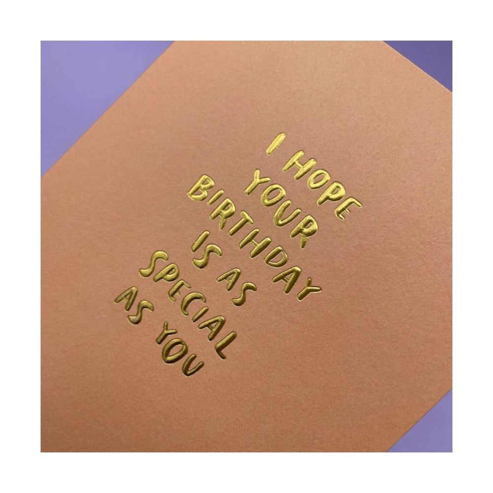 Gold Foil Birthday Card
