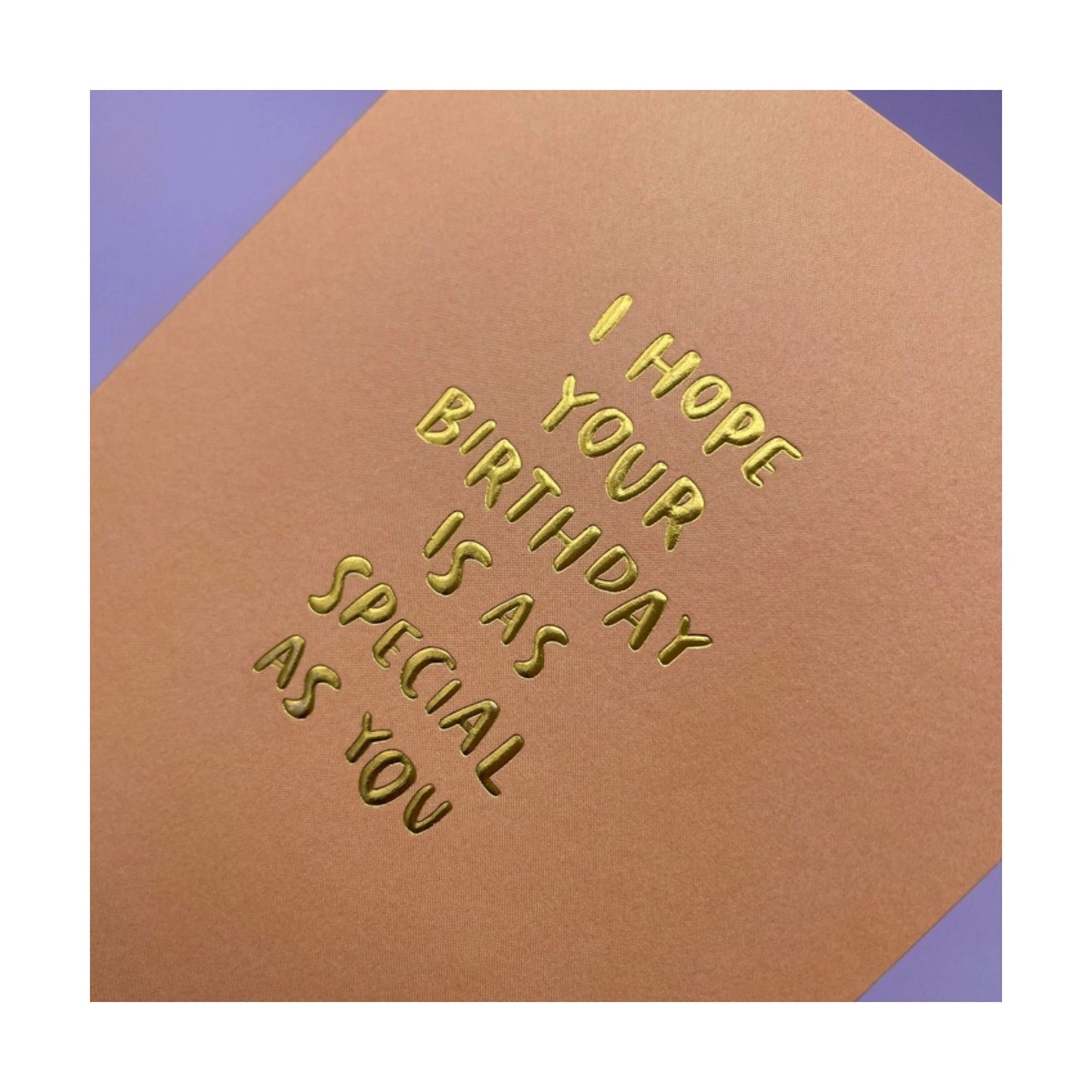 Gold Foil Birthday Card