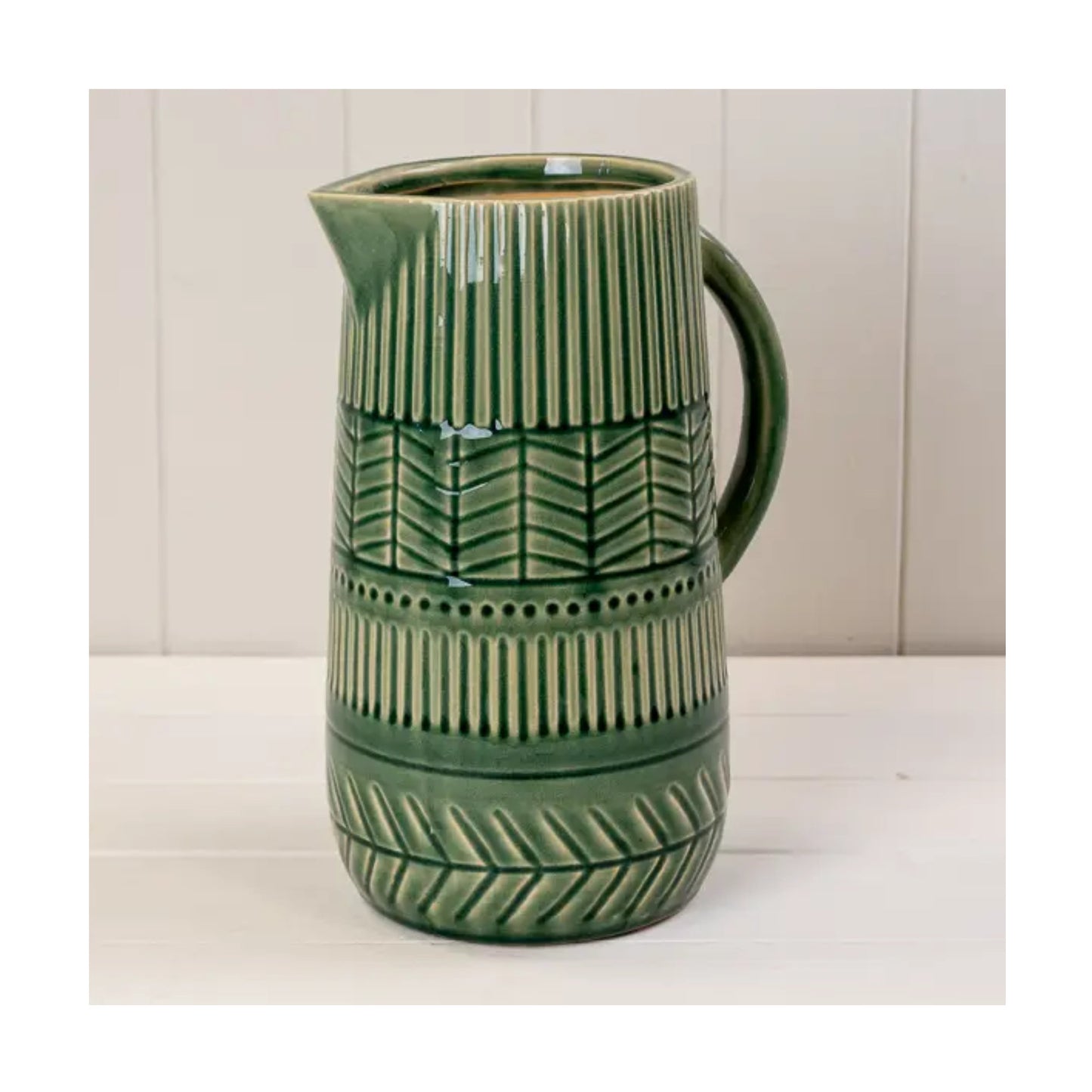 Green Ceramic Jug