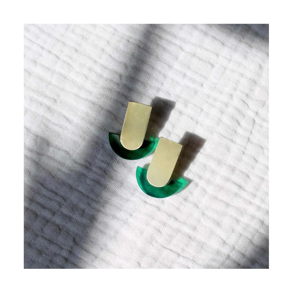 Green Deco Studs
