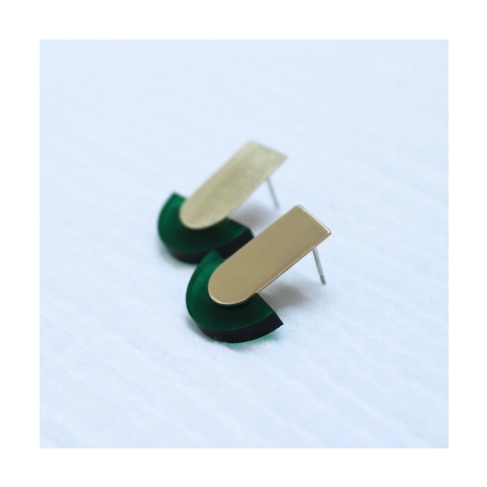 Green Deco Studs
