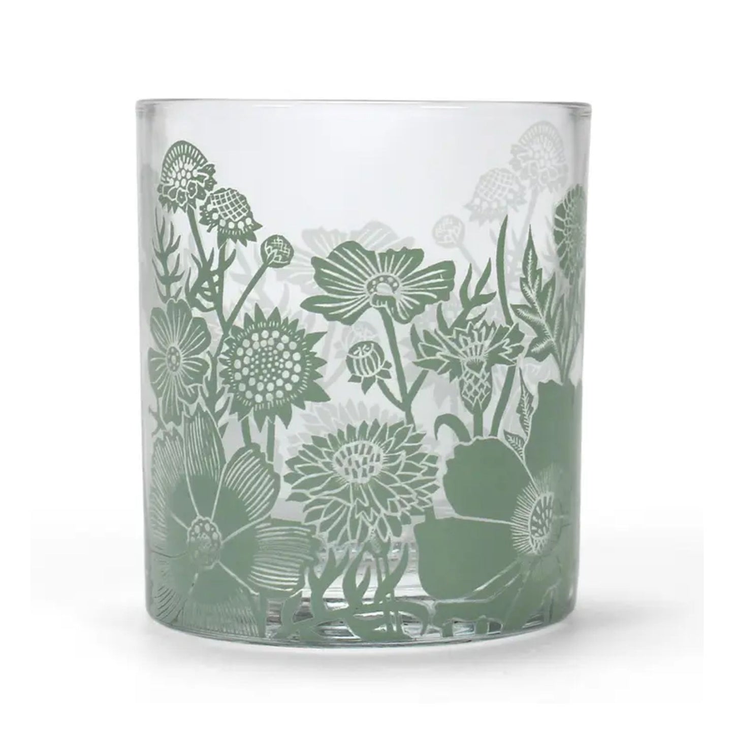 Woodland Green Glass Tumbler