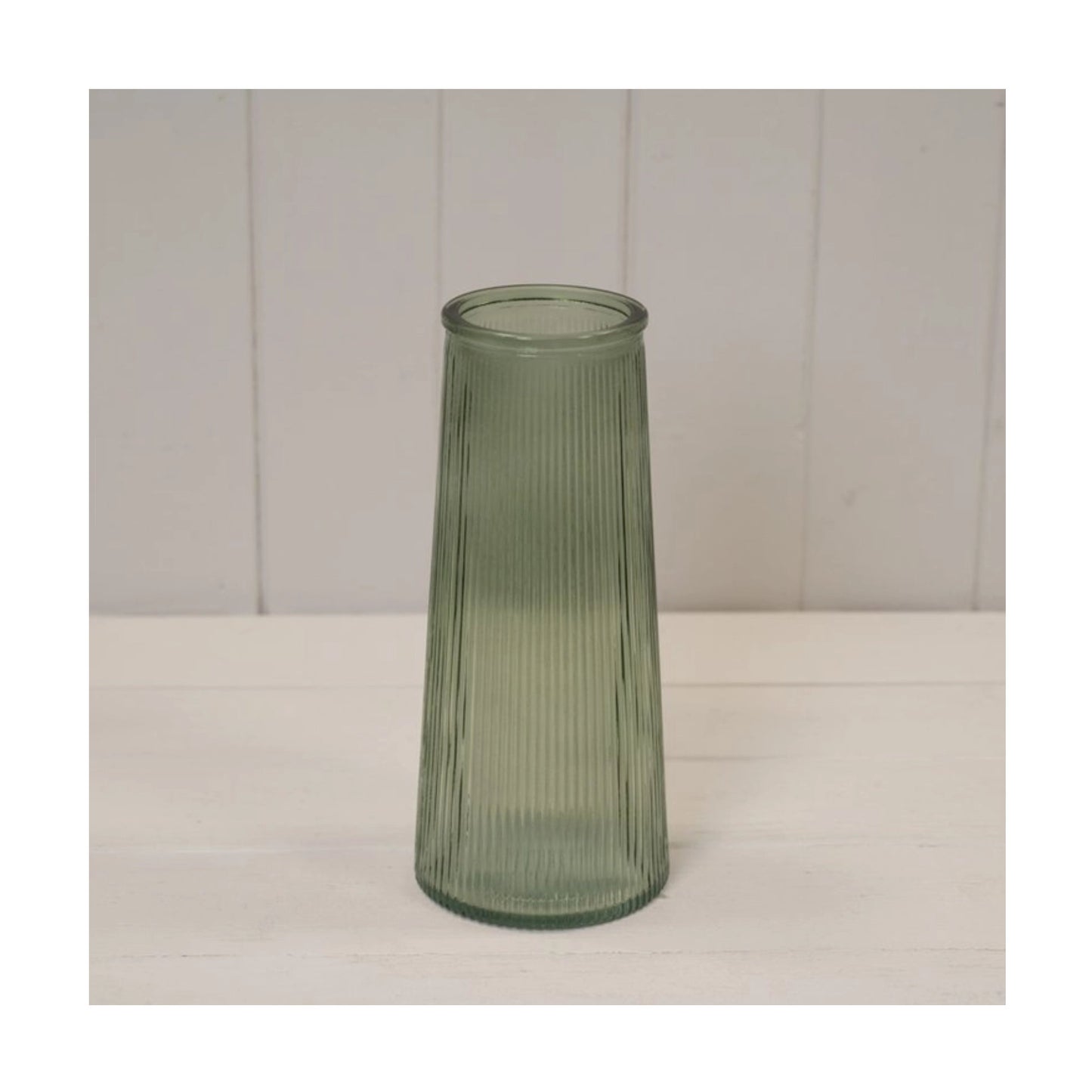 Tall Ribbed Vase