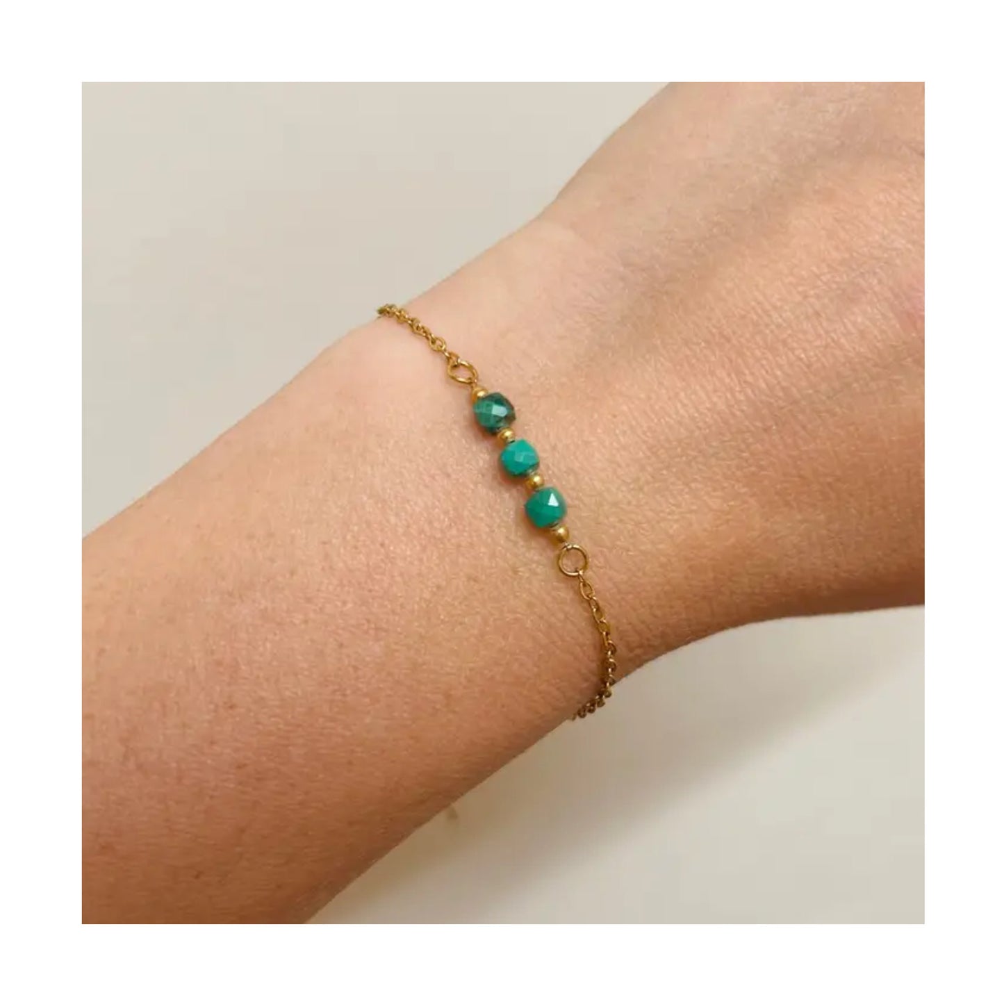 Green Bead Bracelet