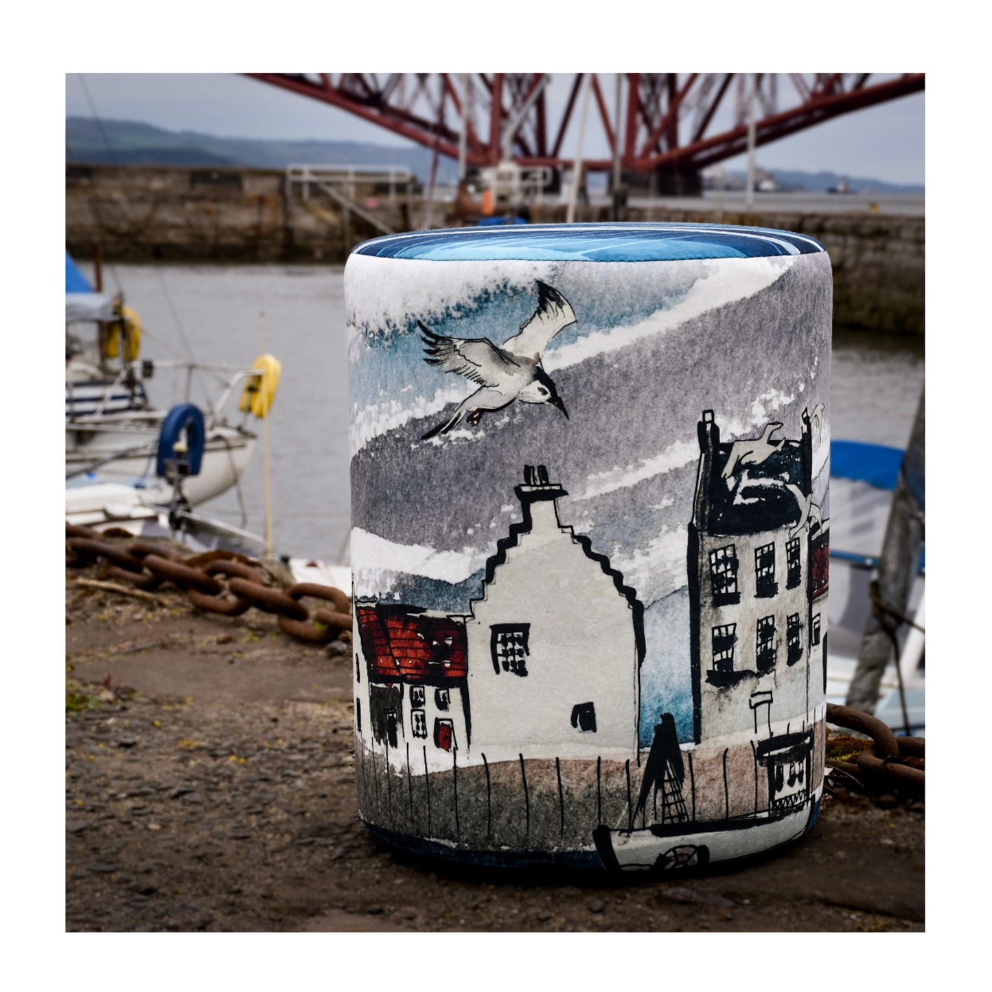 Harbour Houses Footstool