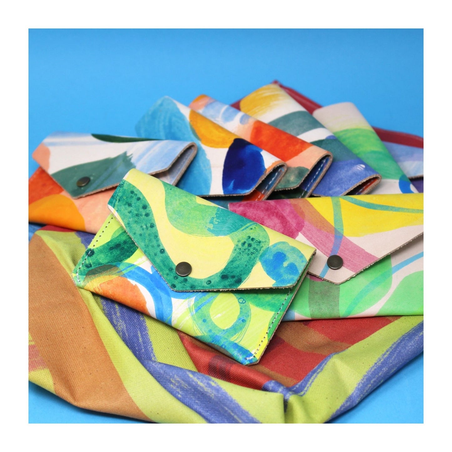 Hand Painted Popper Purse