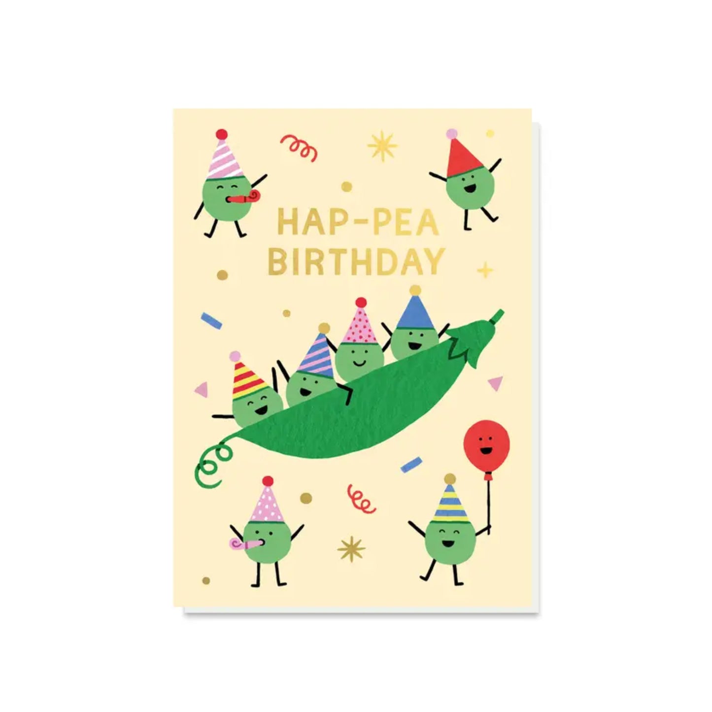 Hap-Pea Birthday Card