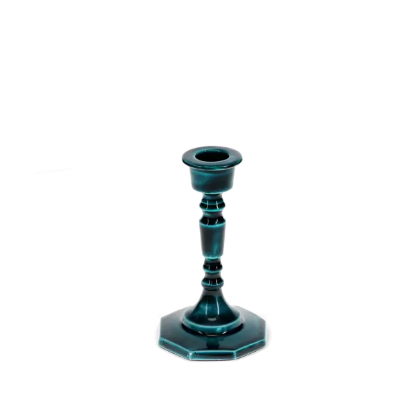 Blue Enamel Candlestick