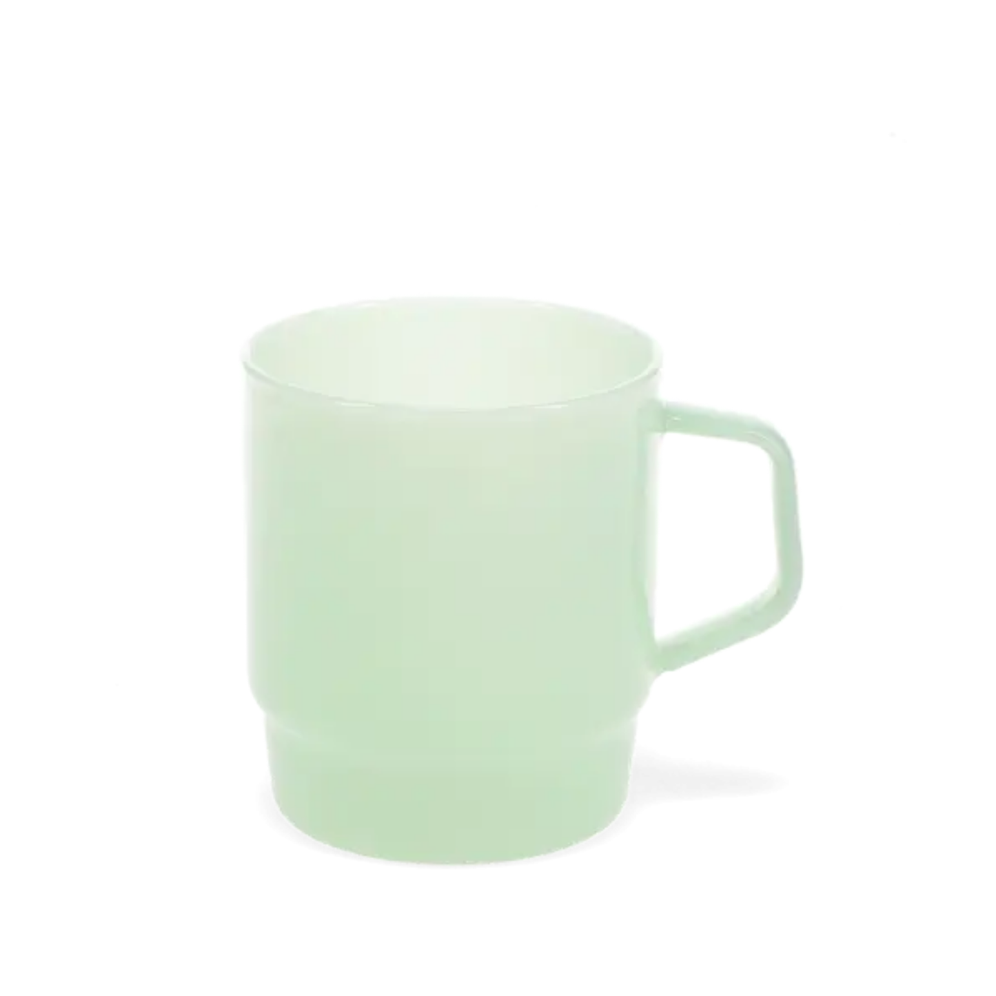 Stacking Glass Coffee Cup - Mint Green