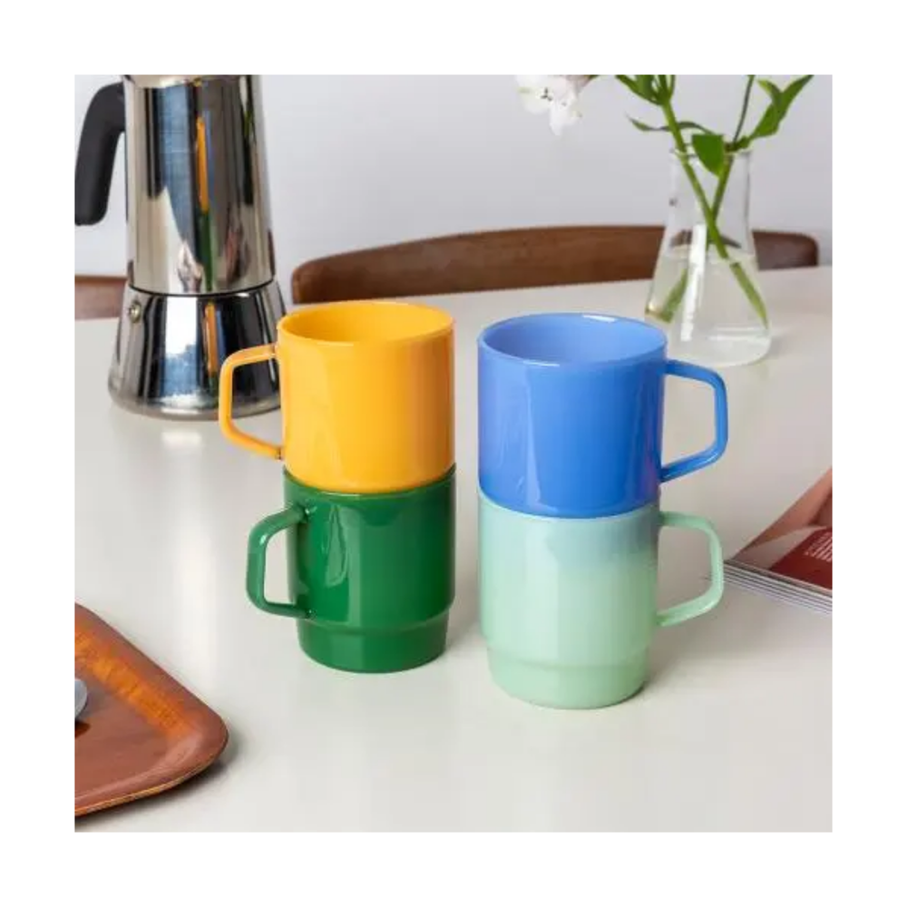 
                  
                    Stacking Glass Coffee Cup - Milky Blue
                  
                