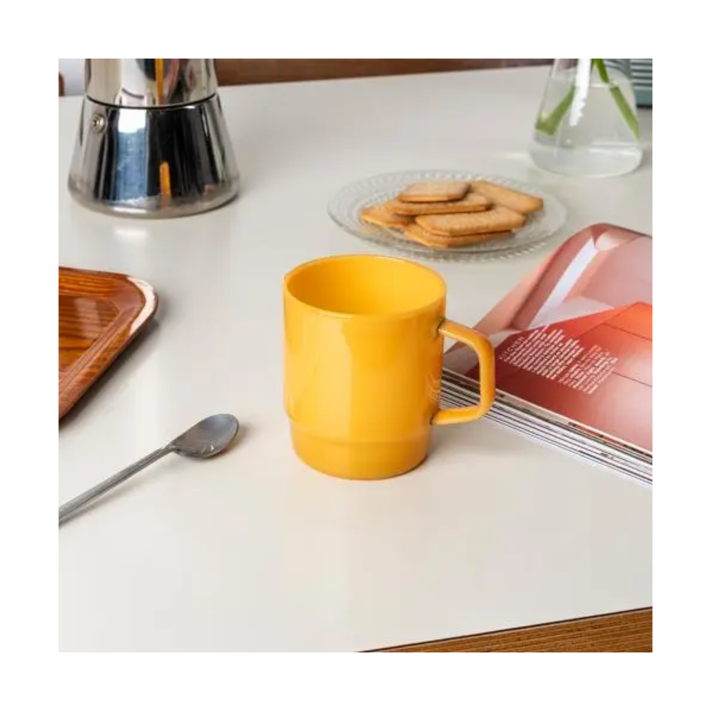 Stacking Glass Coffee Cup - Light Topaz