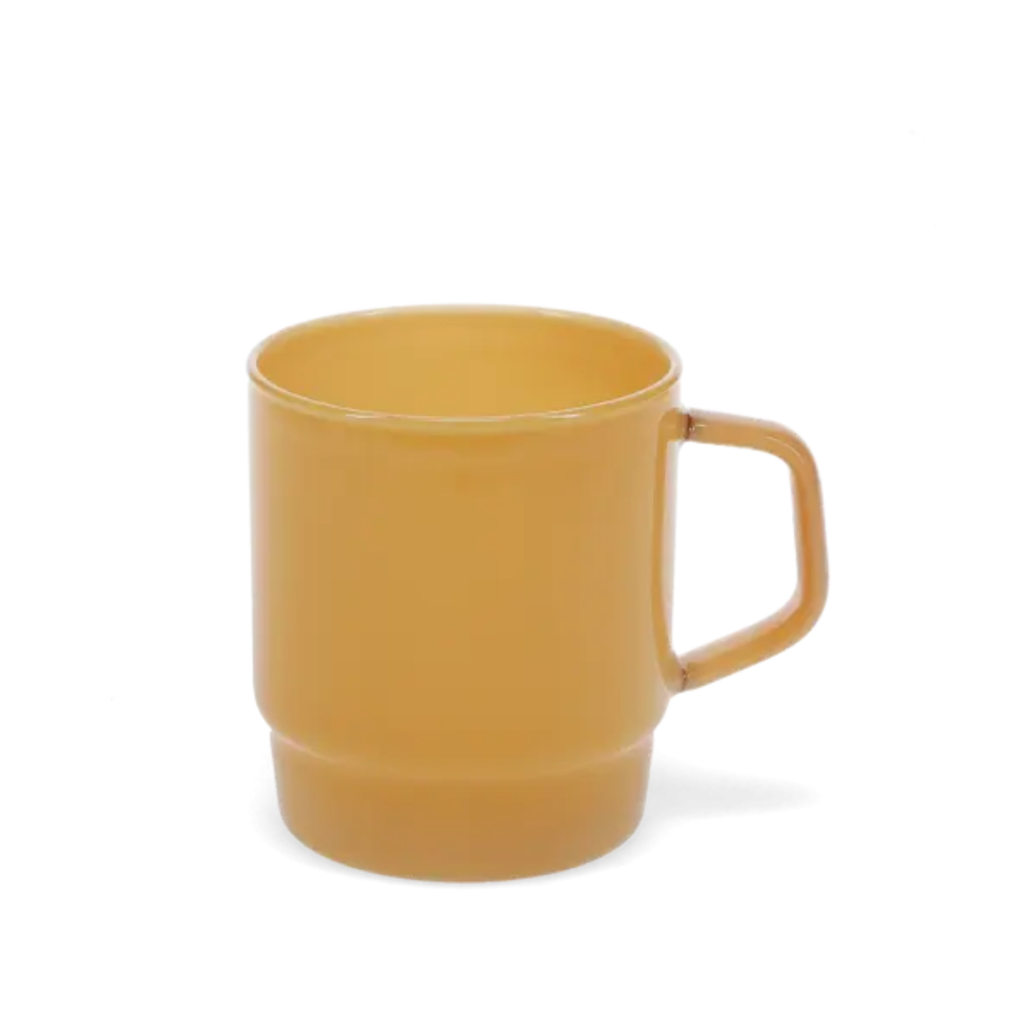 Stacking Glass Coffee Cup - Light Topaz