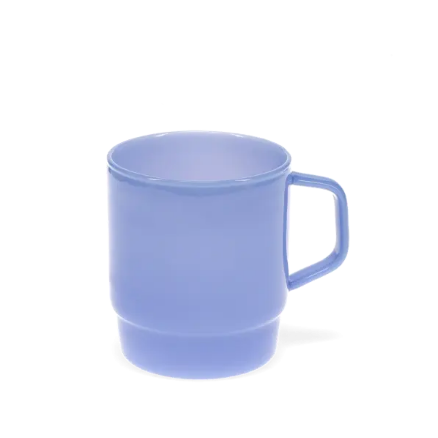 Stacking Glass Coffee Cup - Milky Blue