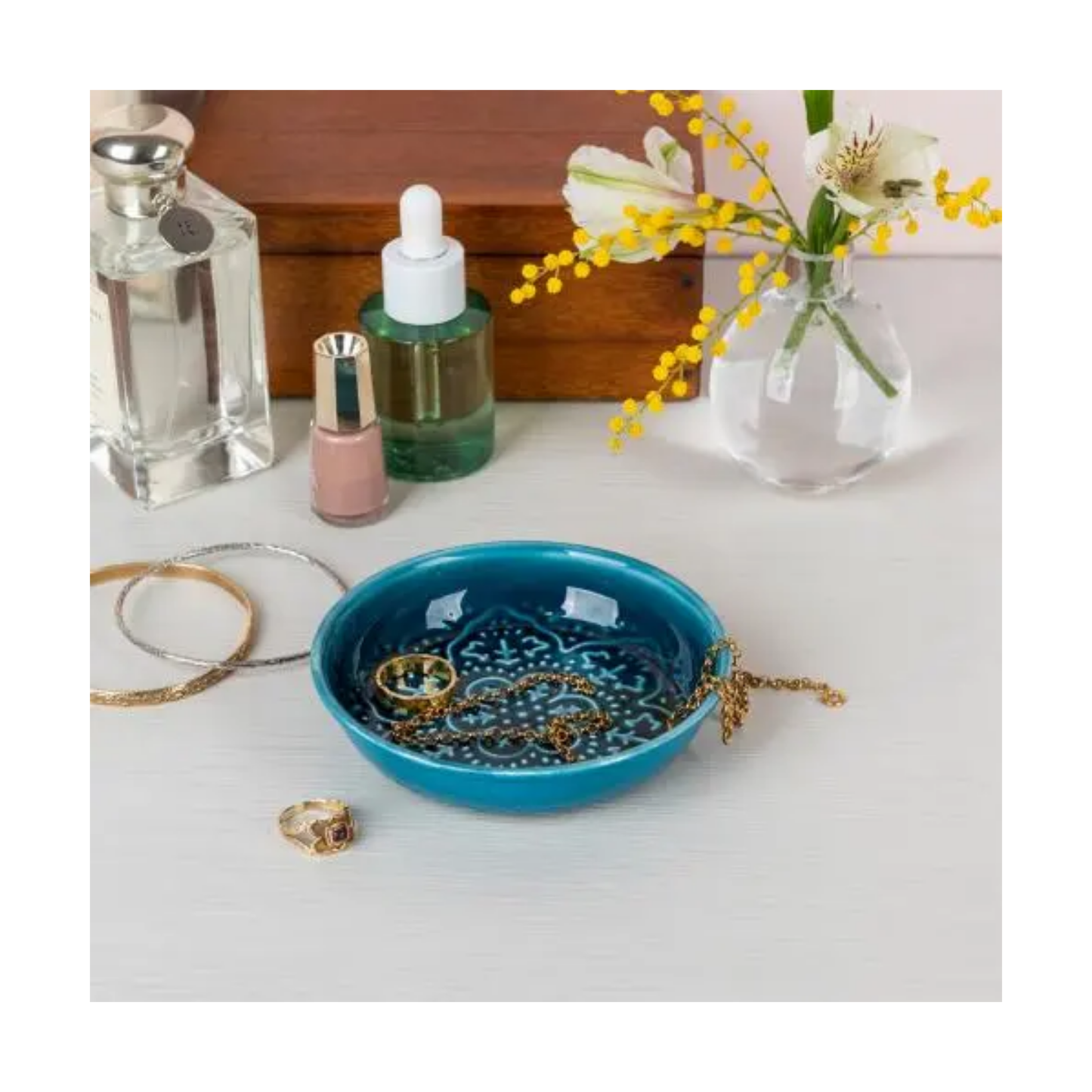 Enamel Trinket Dish - Blue