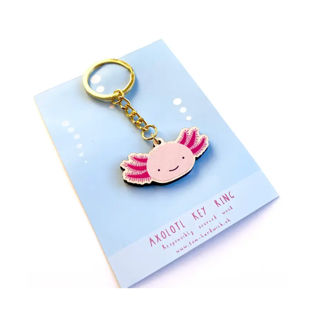 
                  
                    Axolotl Wooden Key Ring
                  
                