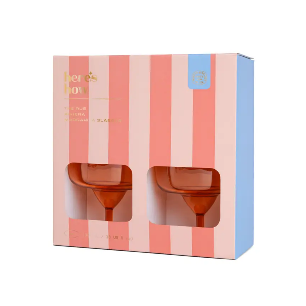 Acrylic Margarita Glasses - Set of 4