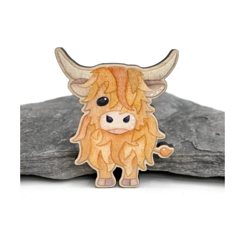 Highland Cow Fridge Magnet