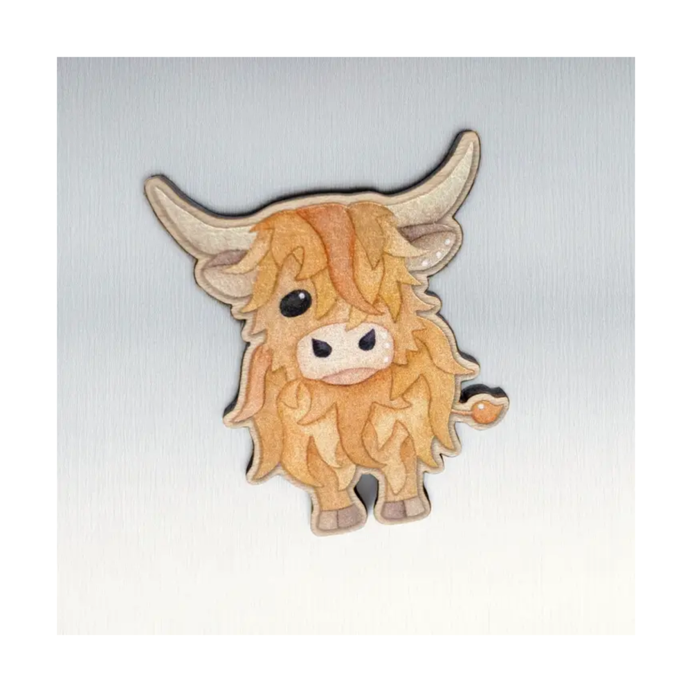 Highland Cow Fridge Magnet