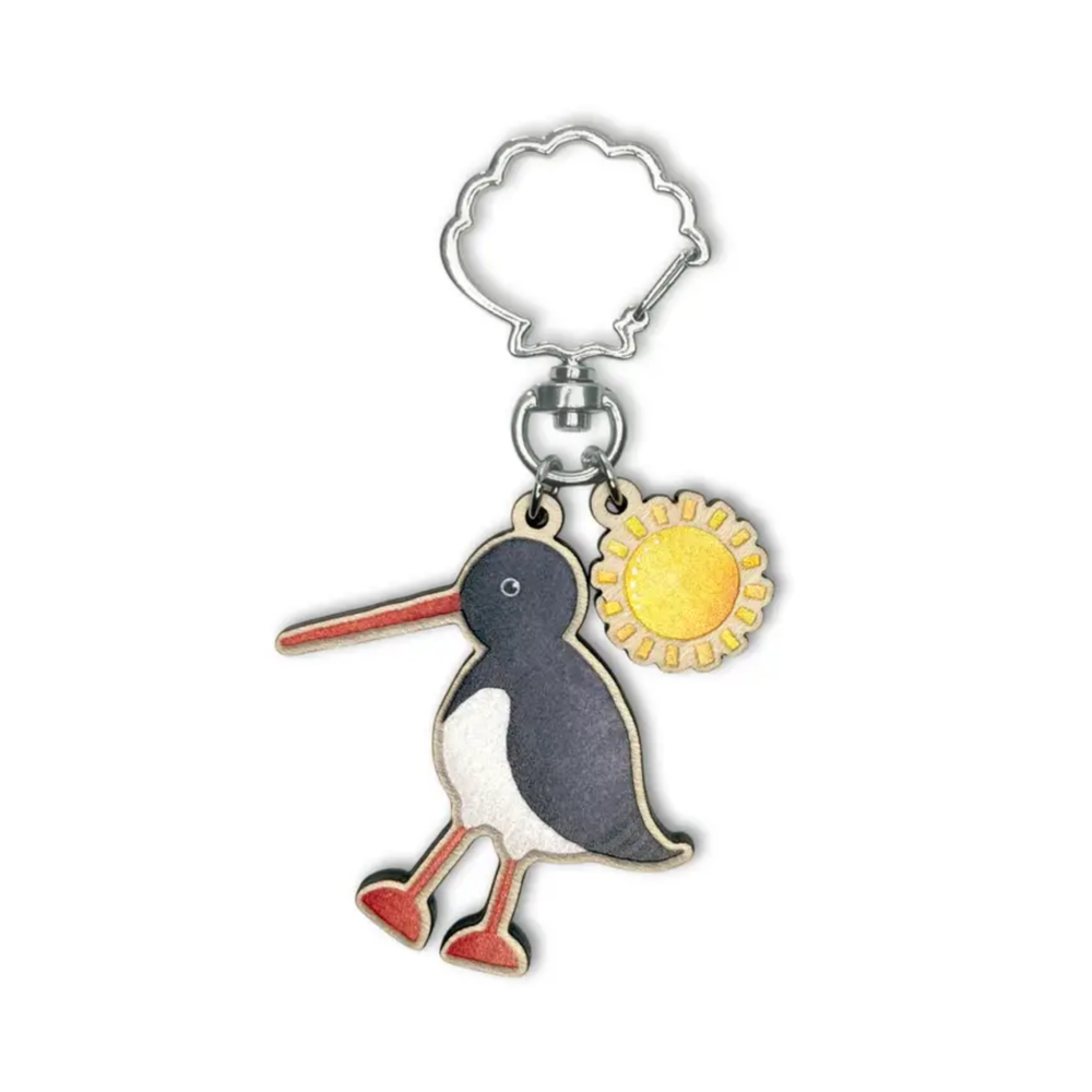 Oystercatcher Keyring with Sun