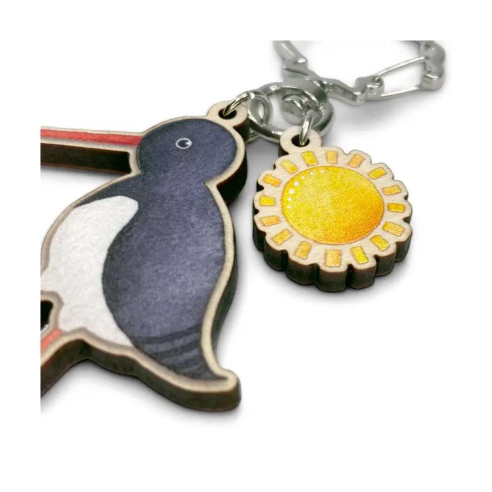 Oystercatcher Keyring with Sun