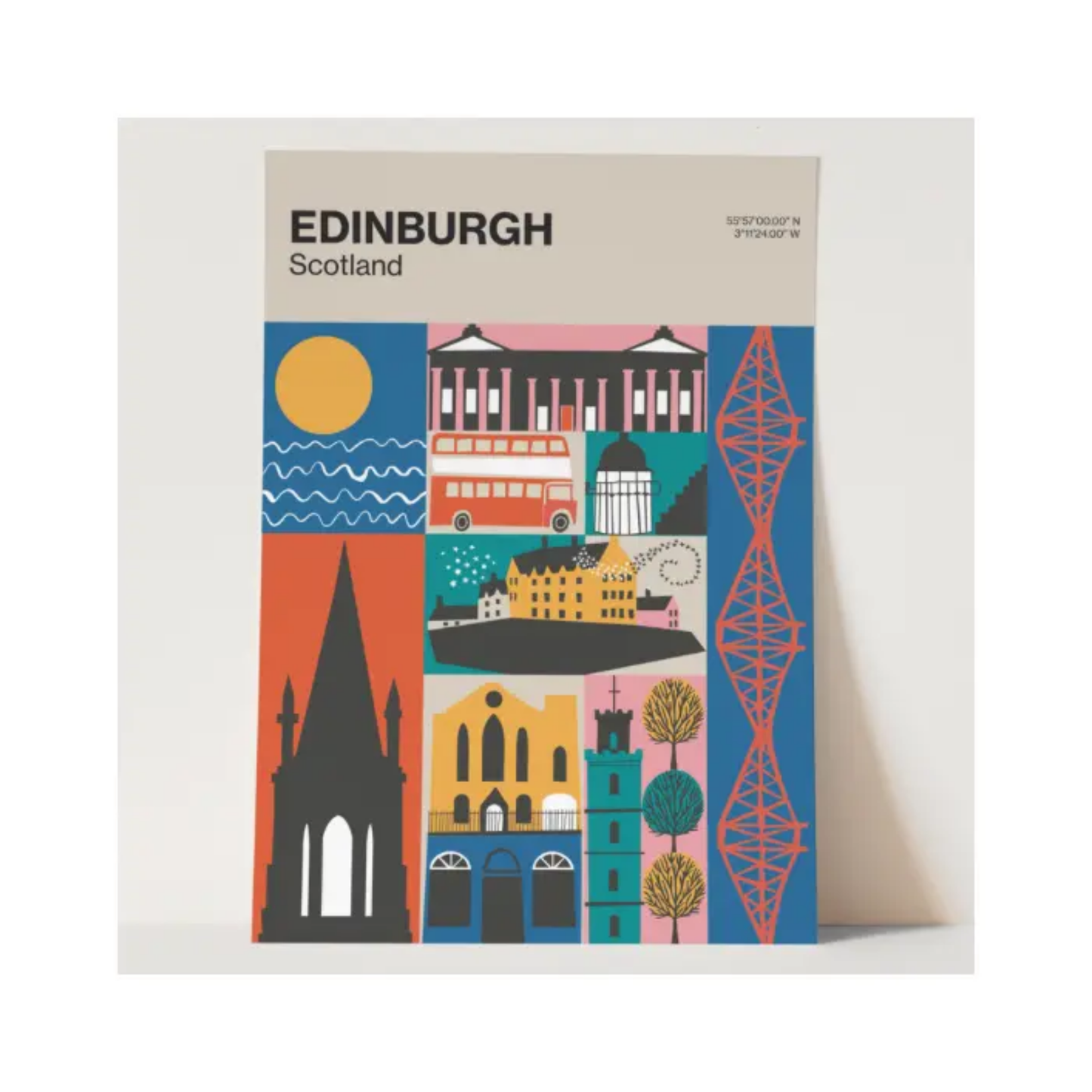 Edinburgh Landmarks Art Print
